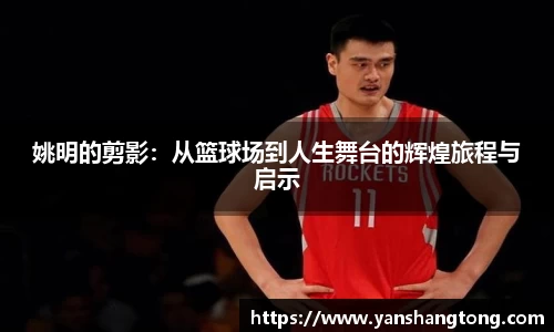 姚明的剪影：从篮球场到人生舞台的辉煌旅程与启示